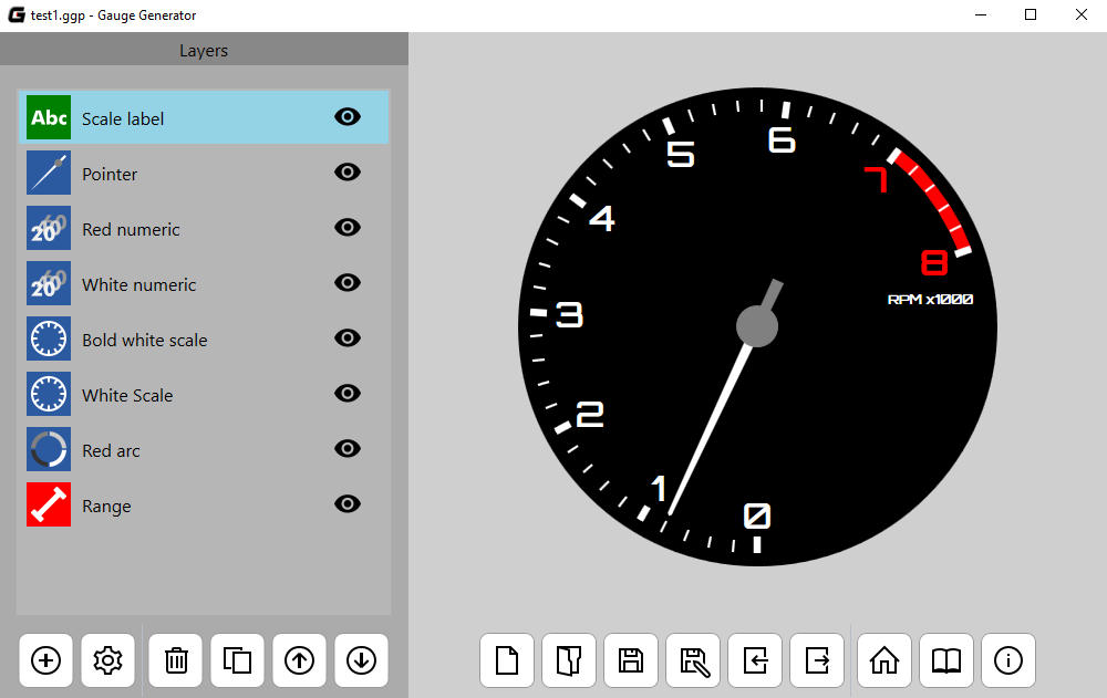 Gauge Generator interface